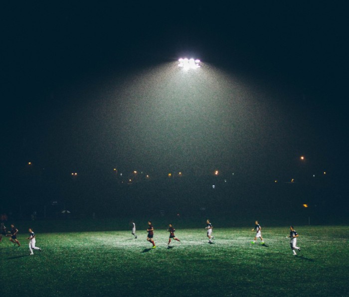 Nighttime soccer